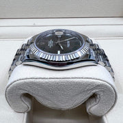 2022 ROLEX DATEJUST 41MM WIMBLEDON OYSTERSTEEL & WHITE GOLD FLUTED/ JUBILEE 126334 - WatchCraze.com.au