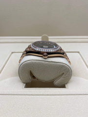 2021 ROLEX DAY DATE 40MM ROSE GOLD OLIVE DIAL FACTORY DIAMOND BEZEL 228235RBR  2021 FULL SET - WatchCraze.com.au