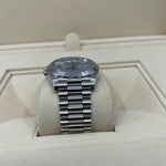 2022 ROLEX DAY-DATE PLATINUM ICE BLUE 40MM 228206 - WatchCraze.com.au