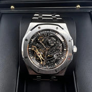 2020 AUDEMARS PIGUET ROYAL OAK DOUBLE BALANCE WHEEL OPENWORKED 41MM 15407ST.OO.1220ST.01 - WatchCraze.com.au