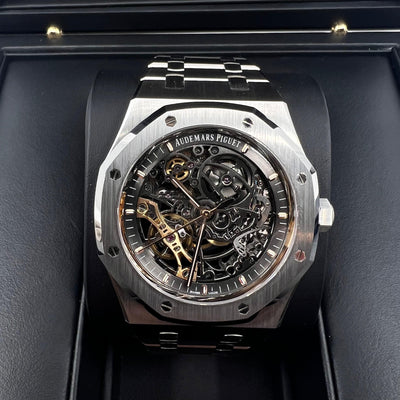 2020 AUDEMARS PIGUET ROYAL OAK DOUBLE BALANCE WHEEL OPENWORKED 41MM 15407ST.OO.1220ST.01 - WatchCraze.com.au