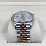 2022 ROLEX DATEJUST 36MM EVEROSE & OYSTERSTEEL MOTHER OF PEARL DIAMOND DIAL 126231 - WatchCraze.com.au