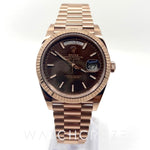 2021 ROLEX DAY-DATE 18CT EVEROSE GOLD 40MM 228234 DISCONTINUED DIAL - WatchCraze.com.au