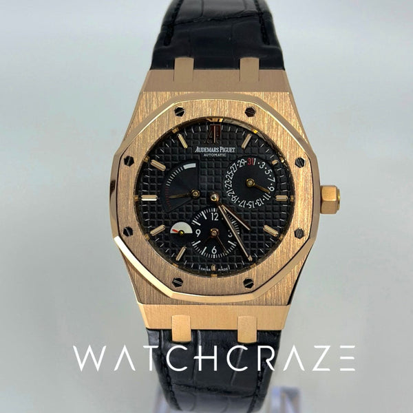 2014 AUDEMARS PIGUET ROYAL OAK DUAL TIME ROSE GOLD