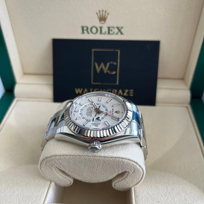 ROLEX SKYDWELLER OYSTERSTEEL AND WHITE GOLD 326934 2020 - WatchCraze.com.au