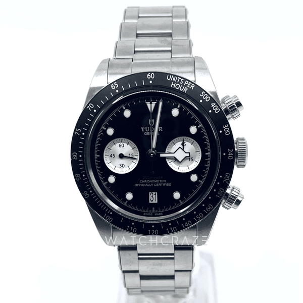 2022 TUDOR BLACK BAY CHRONO ‘REVERSE PANDA’ BLACK DIAL 41MM M79360N-0001 - WatchCraze.com.au