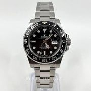 2019 ROLEX GMT MASTER II 116710LN DISCONTINUED BLACK BEZEL GREEN HAND 40MM PARTIAL STICKERS - WatchCraze.com.au