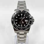 2019 ROLEX GMT MASTER II 116710LN DISCONTINUED BLACK BEZEL GREEN HAND 40MM PARTIAL STICKERS - WatchCraze.com.au