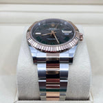 2022 ROLEX DATEJUST 41MM WIMBLEDON EVEROSE & OYSTERSTEEL 126331 - WatchCraze.com.au