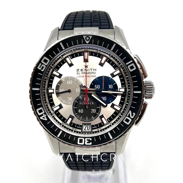 2015 ZENITH EL PRIMERO STRATOS FLYBACK 03.2062.4057/69.R515 45.5MM - WatchCraze.com.au