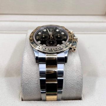 2021 ROLEX COSMOGRAPH DAYTONA YELLOW GOLD & OYSTERSTEEL BLACK DIAL DIAMOND MARKERS 116503 - WatchCraze.com.au