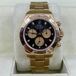 2001 ROLEX DAYTONA PAUL NEWMAN YELLOW GOLD 116528 40MM FULL SET - WatchCraze.com.au