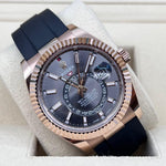 2022 ROLEX SKYDWELLER EVEROSE OYSTERFLEX 326235 42MM - WatchCraze.com.au