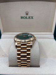 2022 DAY-DATE GREEN DIAL YELLOW GOLD 40MM  228238 - WatchCraze.com.au