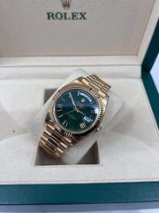 2022 DAY-DATE GREEN DIAL YELLOW GOLD 40MM  228238 - WatchCraze.com.au