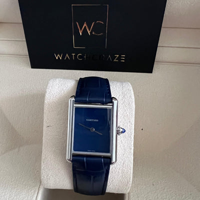 CARTIER TANK MUST DE CARTIER BLUE WSTA0055 - WatchCraze.com.au