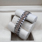 2023 ROLEX LADIES DATE JUST TWO TONE EVEROSE PINK DIAL DIAMOND MARKER 31MM 279171 - WatchCraze.com.au