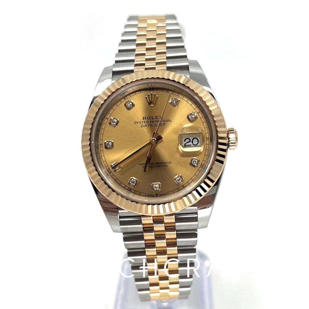 2022 ROLEX DATEJUST DIAMOND INDICATORS 41MM 126333