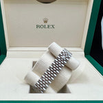 2022 ROLEX DATEJUST 31MM FACTORY DIAMOND AUBERGINE DIAL 278274 FULL STICKERS UNWORN - WatchCraze.com.au