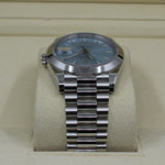 2021 ROLEX DAY DATE 40MM PLATINUM ICE BLUE MOTIF DIAL 228206 - WatchCraze.com.au