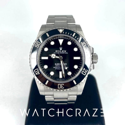 2020 ROLEX SUBMARINER (NO DATE) BLACK DIAL 41mm 124060 - WatchCraze.com.au