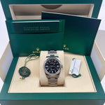 2022 ROLEX OYSTER PERPETUAL BLACK DIAL 36MM 126000 - WatchCraze.com.au