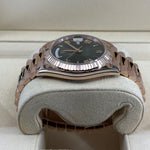 2022 ROLEX DAY-DATE 40 ROSE GOLD OLIVE GREEN DIAL 228235