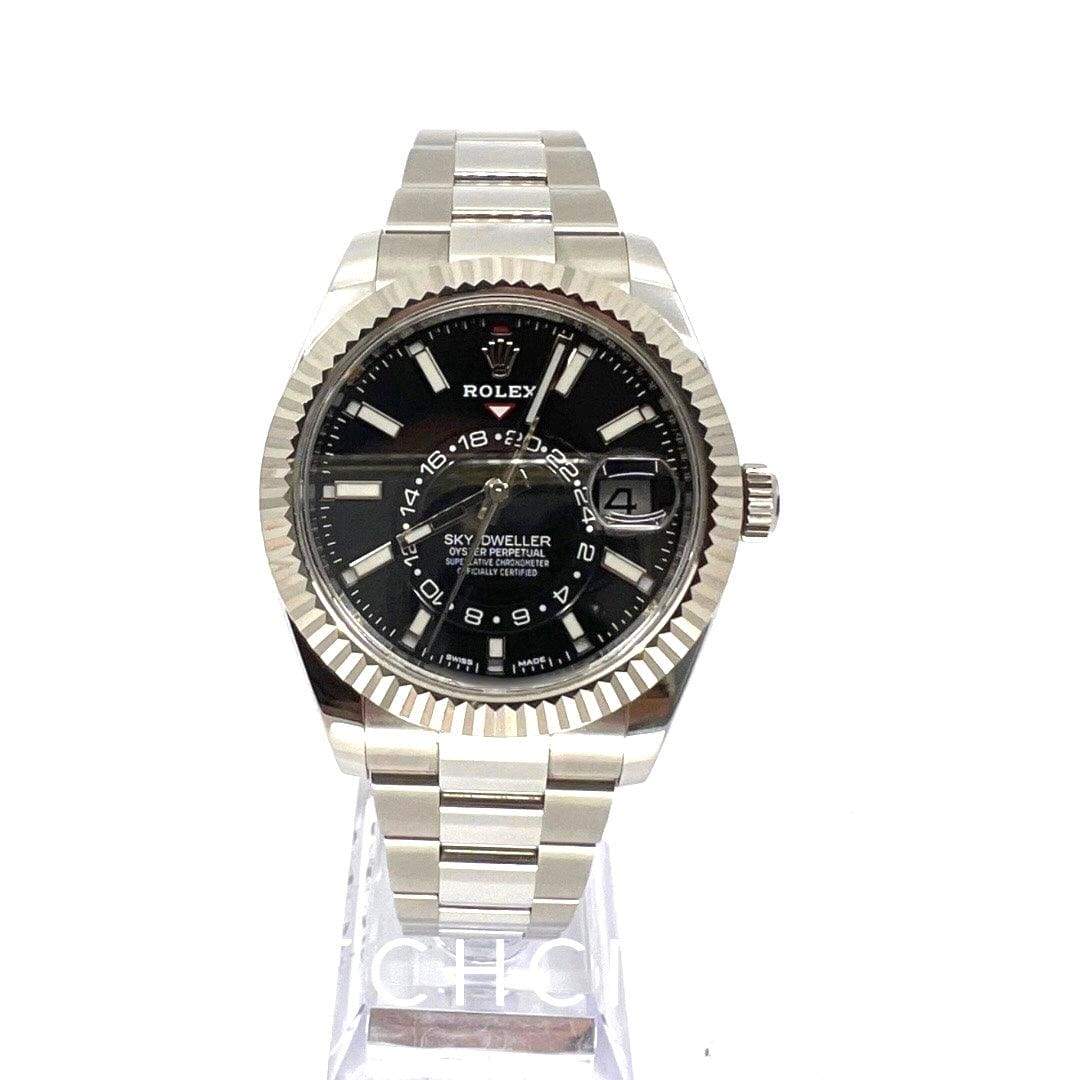 2019 ROLEX SKY-DWELLER BLACK DIAL 326934
