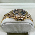 2001 ROLEX DAYTONA PAUL NEWMAN YELLOW GOLD 116528 40MM FULL SET - WatchCraze.com.au