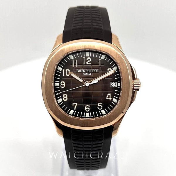 2021 PATEK PHILIPPE AQUANAUT ROSE GOLD 5167R 40MM - WatchCraze.com.au