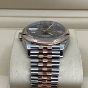 2022 ROLEX DATEJUST TWO TONE WIMBLEDON DIAL 36MM 126201