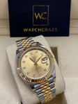 ROLEX DATEJUST 41MM GOLD DIAL w/ DIAMONDS 2022 126333 - WatchCraze.com.au