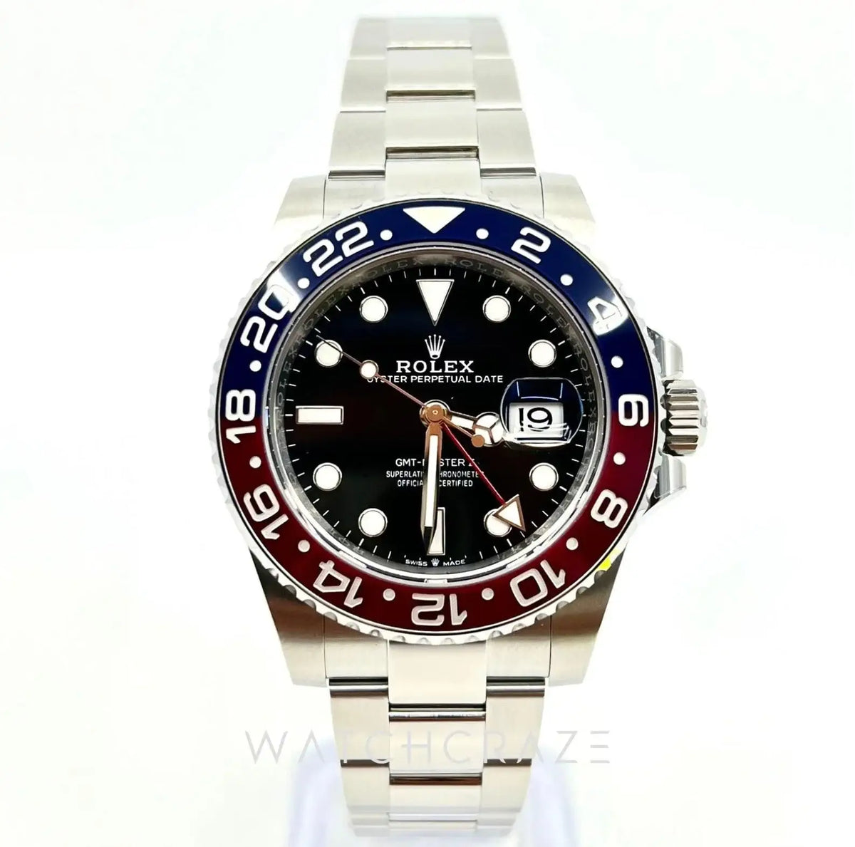 2022 ROLEX GMT MASTER II PEPSI OYSTER 126710BLRO