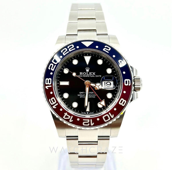 2022 ROLEX GMT MASTER II PEPSI OYSTER 126710BLRO - WatchCraze.com.au