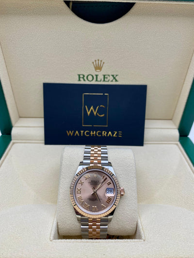 ROLEX DATEJUST 31 EVEROSE TWO TONED 278271 2022 - WatchCraze.com.au