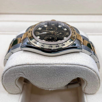 2021 ROLEX COSMOGRAPH DAYTONA YELLOW GOLD & OYSTERSTEEL BLACK DIAL DIAMOND MARKERS 116503 - WatchCraze.com.au