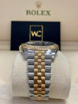 ROLEX DATEJUST 41MM BLACK DIAL w/ DIAMONDS TWO TONED 2022 126333 - WatchCraze.com.au