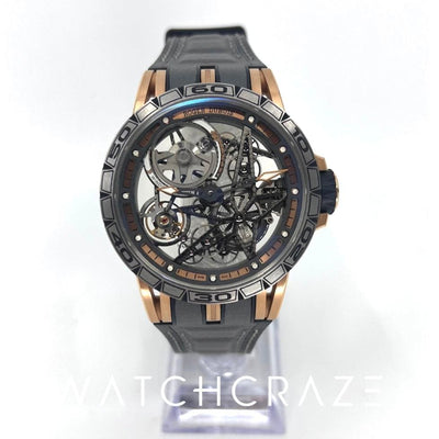 2017 ROGER DUBUIS EXCALIBUR SPIDER PINK GOLD 45MM LIMITED EDITION OF 88 PIECES  DBEX0574 - WatchCraze.com.au