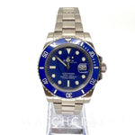 2013 ROLEX SUBMARINER SMURF 40MM 116619LB WHITE GOLD - WatchCraze.com.au