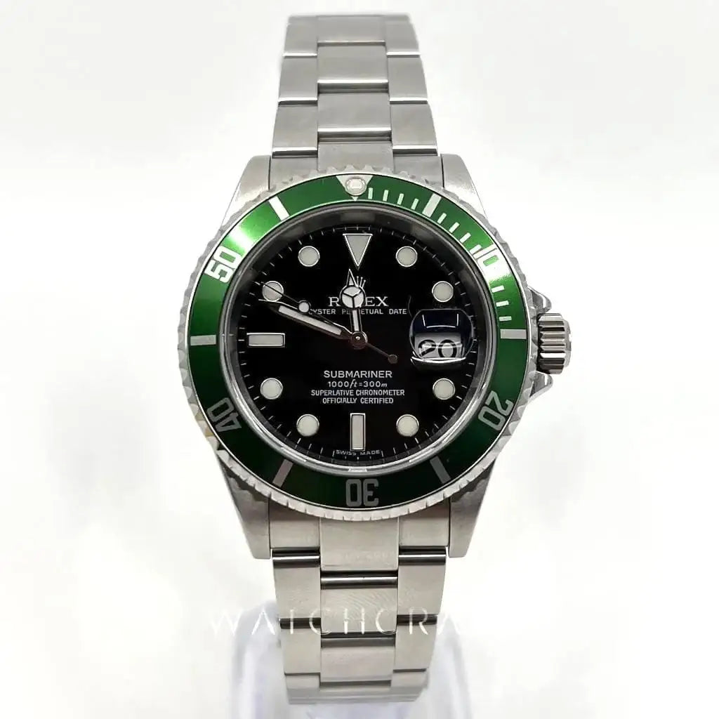 2006 ROLEX SUBMARINER ‘KERMIT’ 16610LV 40MM FULL SET
