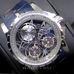 2012 ROGER DUBUIS EXCALIBUR DOUBLE FLYING TOURBILLON 45MM WHITE GOLD RD01SQ - WatchCraze.com.au