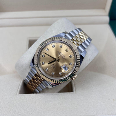 2022 ROLEX DATEJUST DIAMOND INDICATORS 41MM 126333 - WatchCraze.com.au