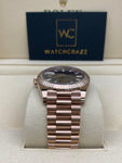 2022 ROLEX DAY-DATE 40MM EVEROSE EINSENKIESEL DIAL W/ BAGUETTE DIAMOND INDICES 228235 - WatchCraze.com.au