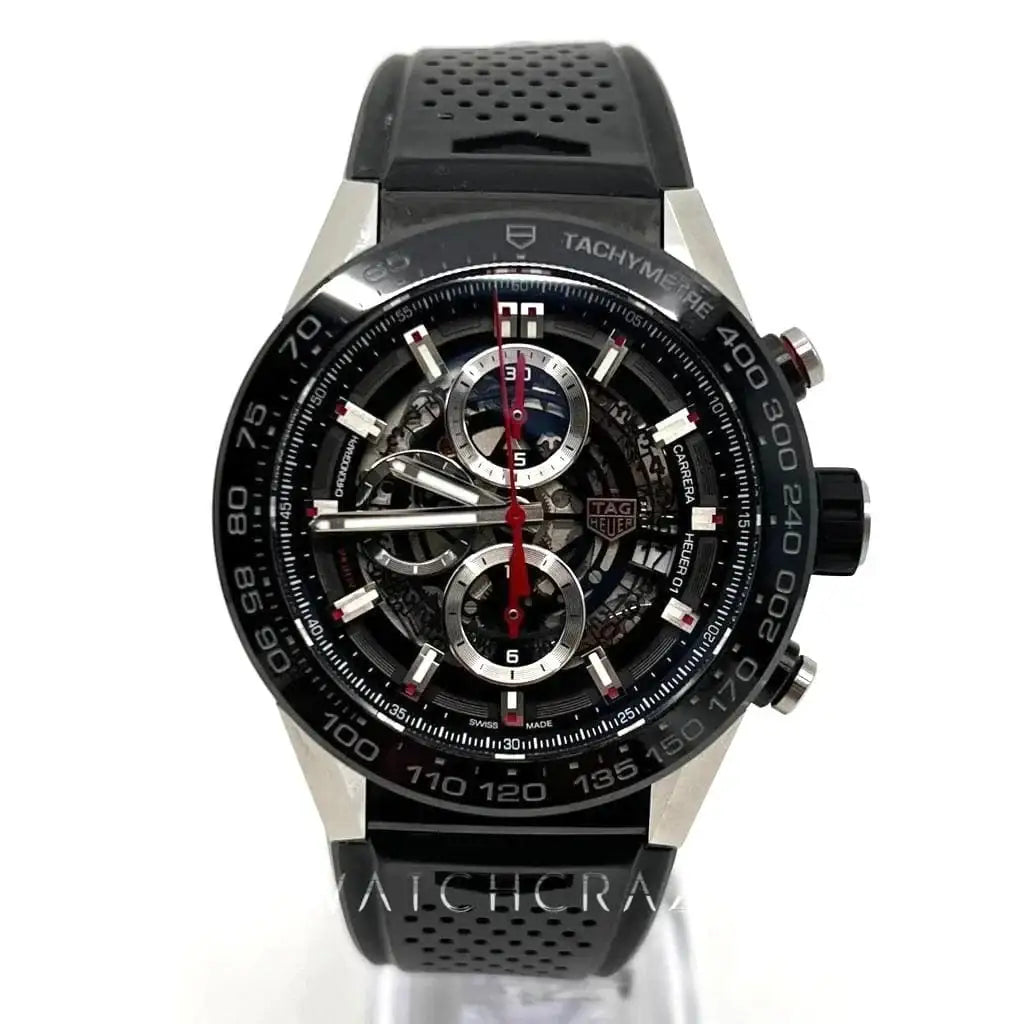 2017 TAG Heuer Carrera Calibre HEUER 01 Skeleton Dial Chronograph CAR2A1Z.FT6044