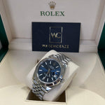 ROLEX DATEJUST BLUE DIAL FLUTED BEZEL JUBILEE BRACELET 126334 2020 - WatchCraze.com.au