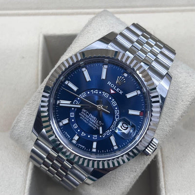 2021 ROLEX SKYDWELLER BLUE DIAL 42MM 326934 - WatchCraze.com.au