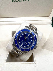 2013 ROLEX SUBMARINER SMURF 40MM 116619LB WHITE GOLD - WatchCraze.com.au