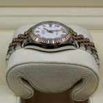 2020 ROLEX DATEJUST 31MM EVEROSE & OYSTERSTEEL WHITE DIAL SUPER JUBLIEE 278271 - WatchCraze.com.au