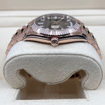 2022 ROLEX DAYDATE 40MM EVEROSE CHOCOLATE BAGUETTE DIAMOND MARKERS 228235 - WatchCraze.com.au
