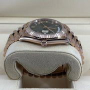 2022 ROLEX DAY-DATE 40 ROSE GOLD OLIVE GREEN DIAL 228235